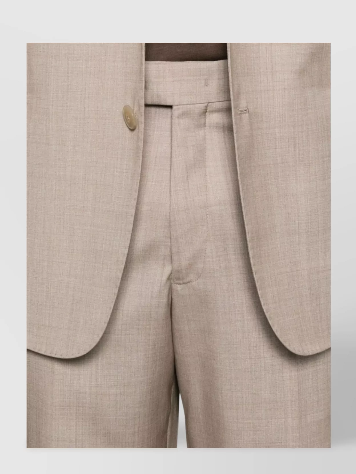 Emporio Armani Tailored Single-Breasted Suit Featuring Pockets