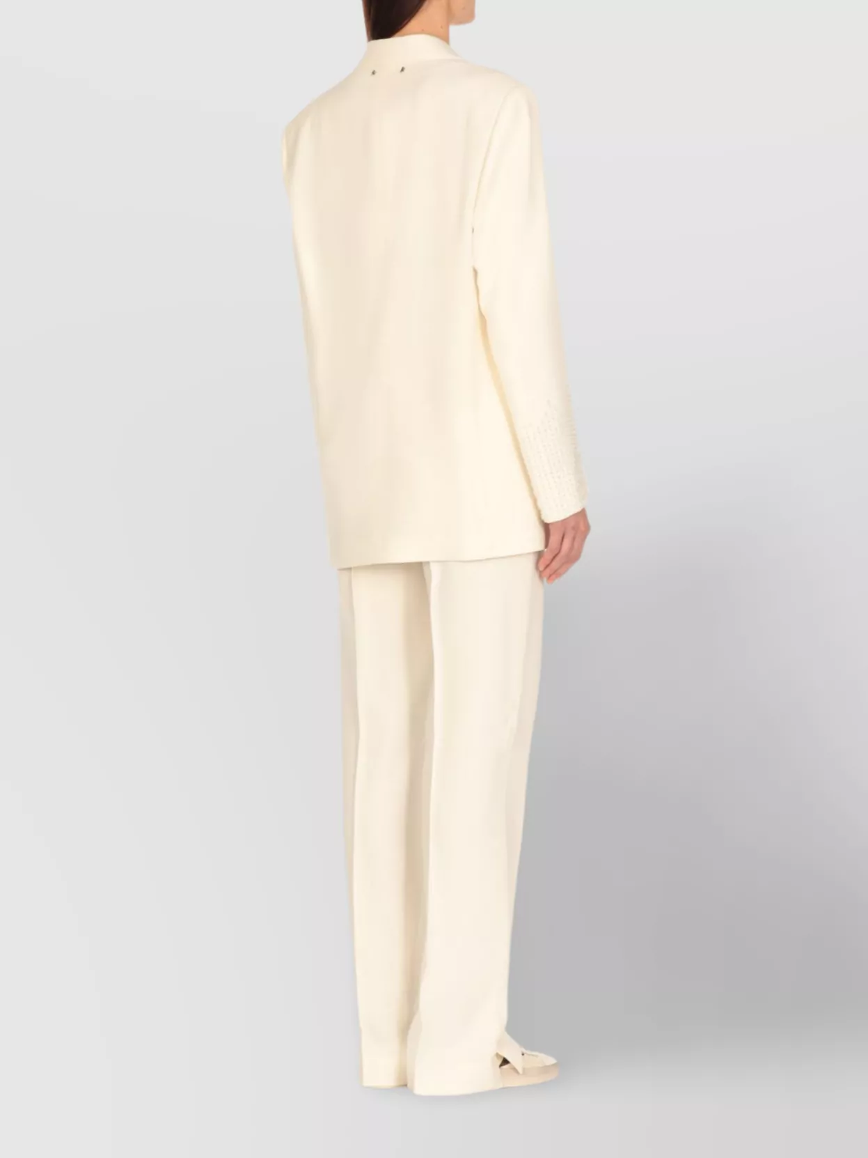 Golden Goose Blazer With Beaded Sleeves And Wool