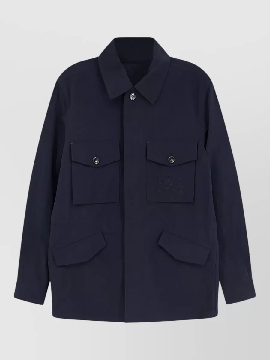 Burberry nylon single-breasted jacket