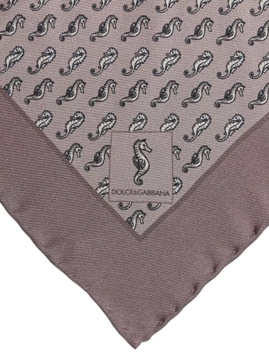 Dolce&Gabbana Silk Printed Square Scarf