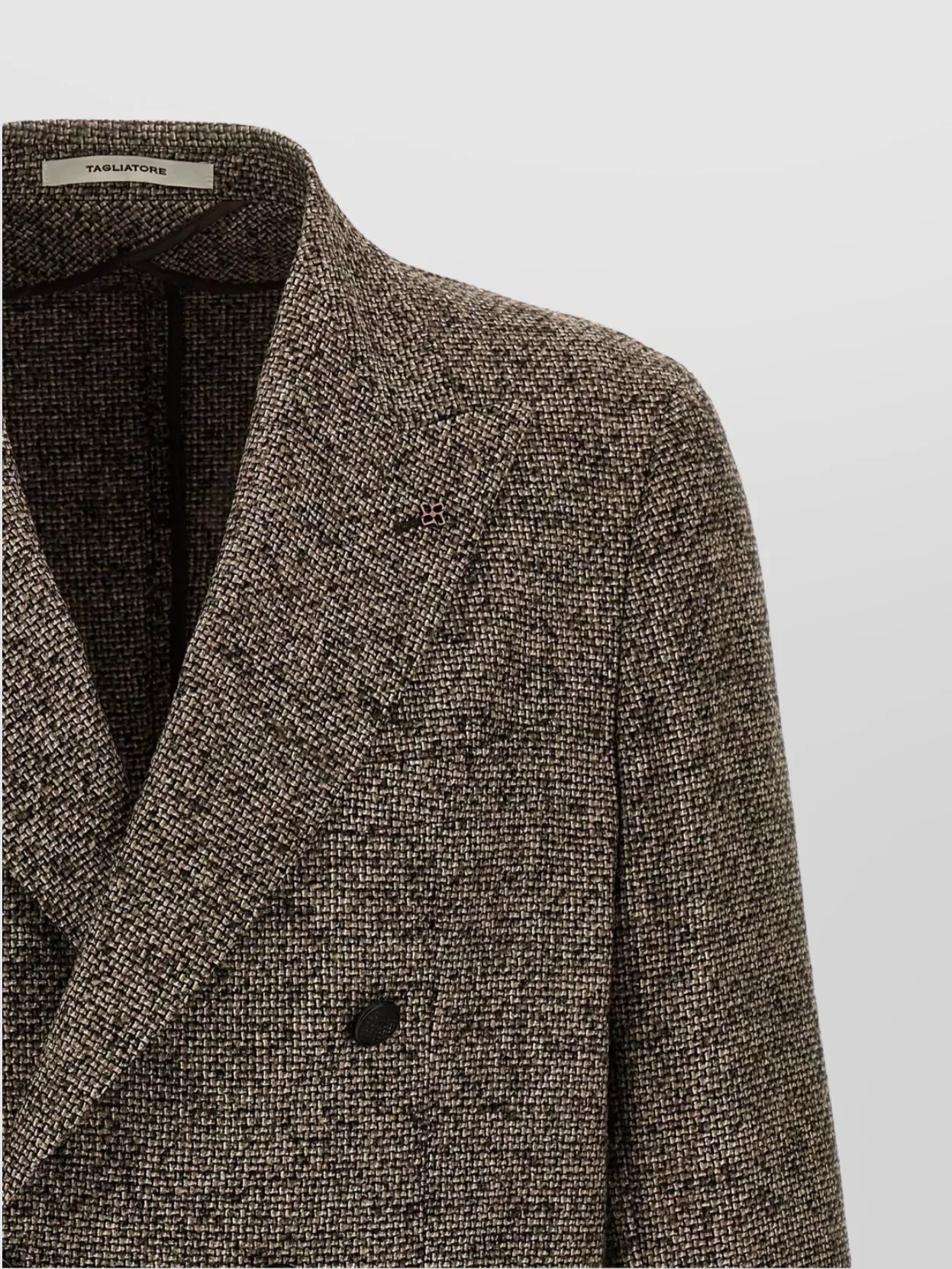 Tagliatore Wool Blazer With Notch Lapel And Front Pockets