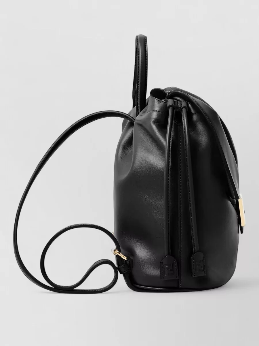 Fendi Ff Backpack Leather Clasp Detail