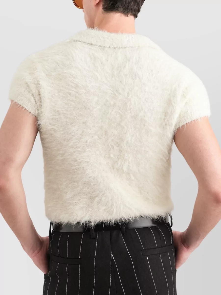 Dolce&Gabbana Short-Sleeve Knit Polo Shirt