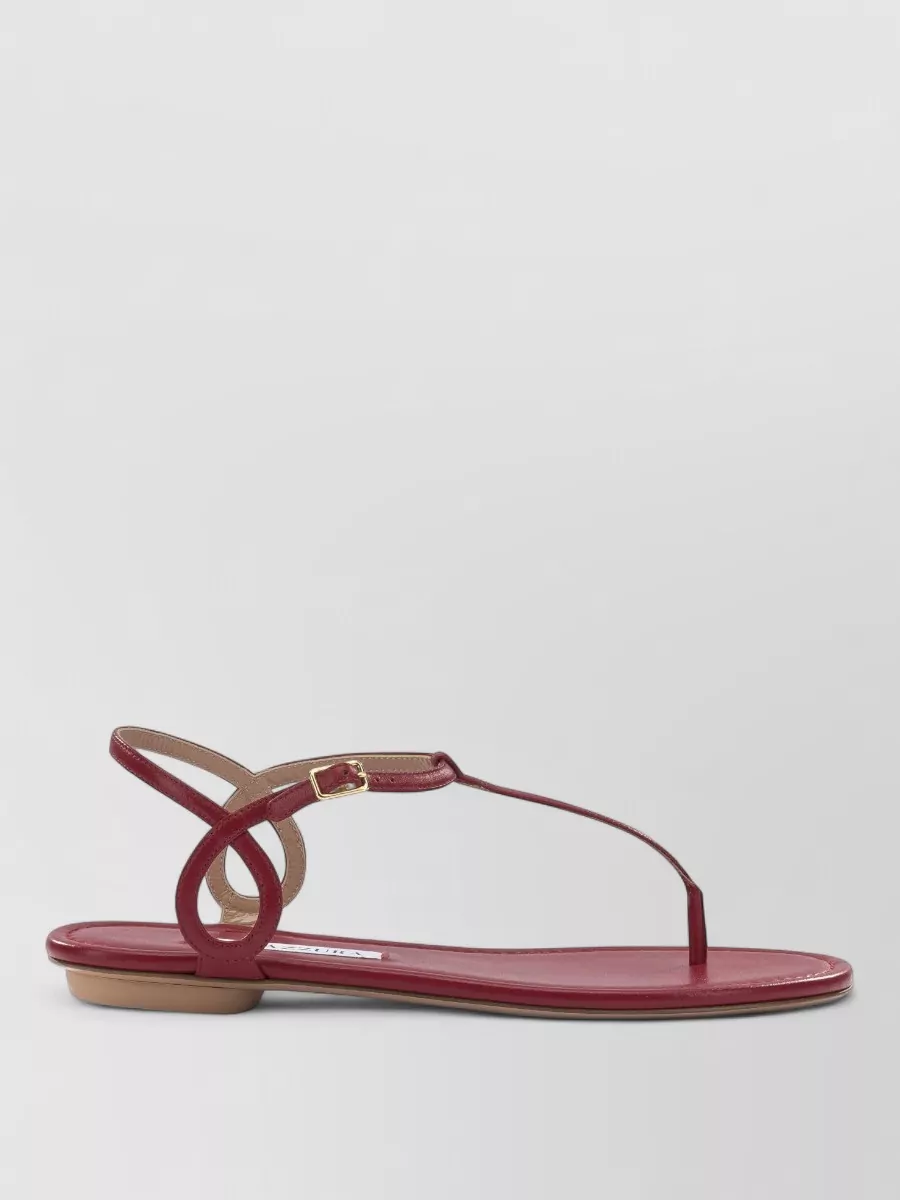 Aquazzura Almost Bare Leather Ankle Strap Sandals