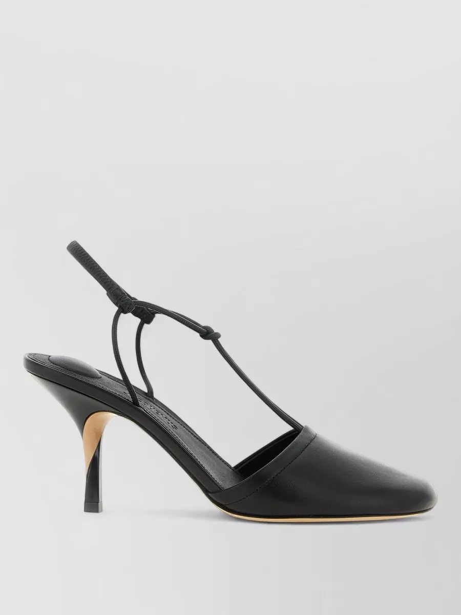 Jacquemus leather asymmetric heel mules