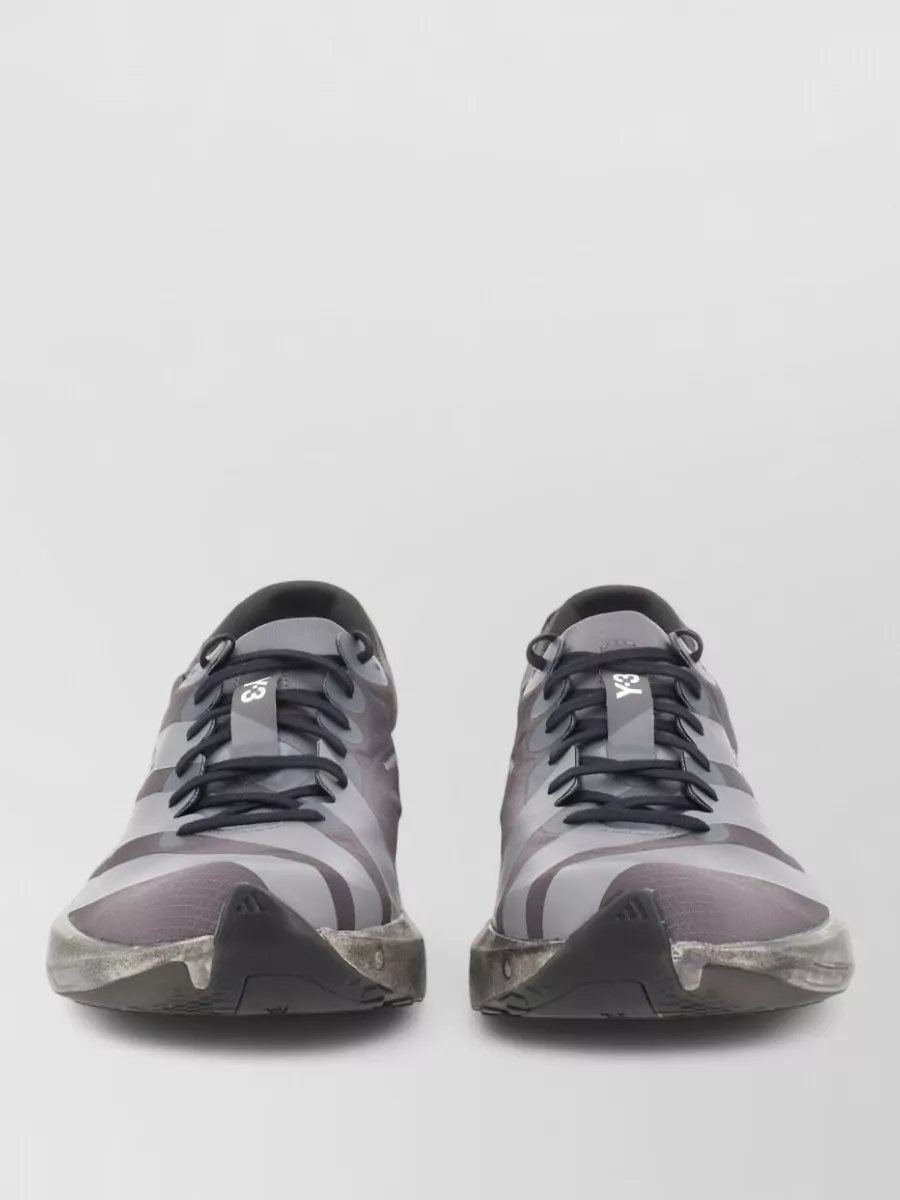 Y-3 textile lace-up sneakers
