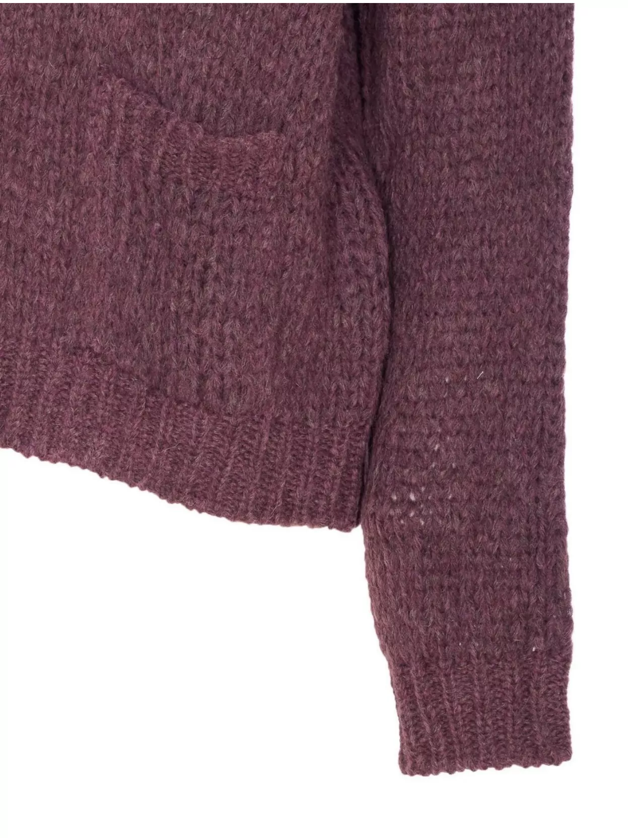 Roberto Collina V-neckline Textured Knit Cardigan With Front Pockets In Pink