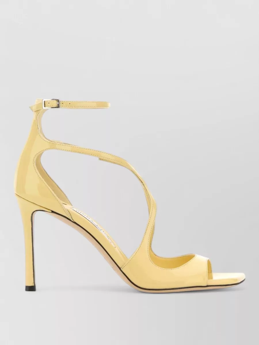 Jimmy Choo Leather Azia 95 Ankle Strap Sandals