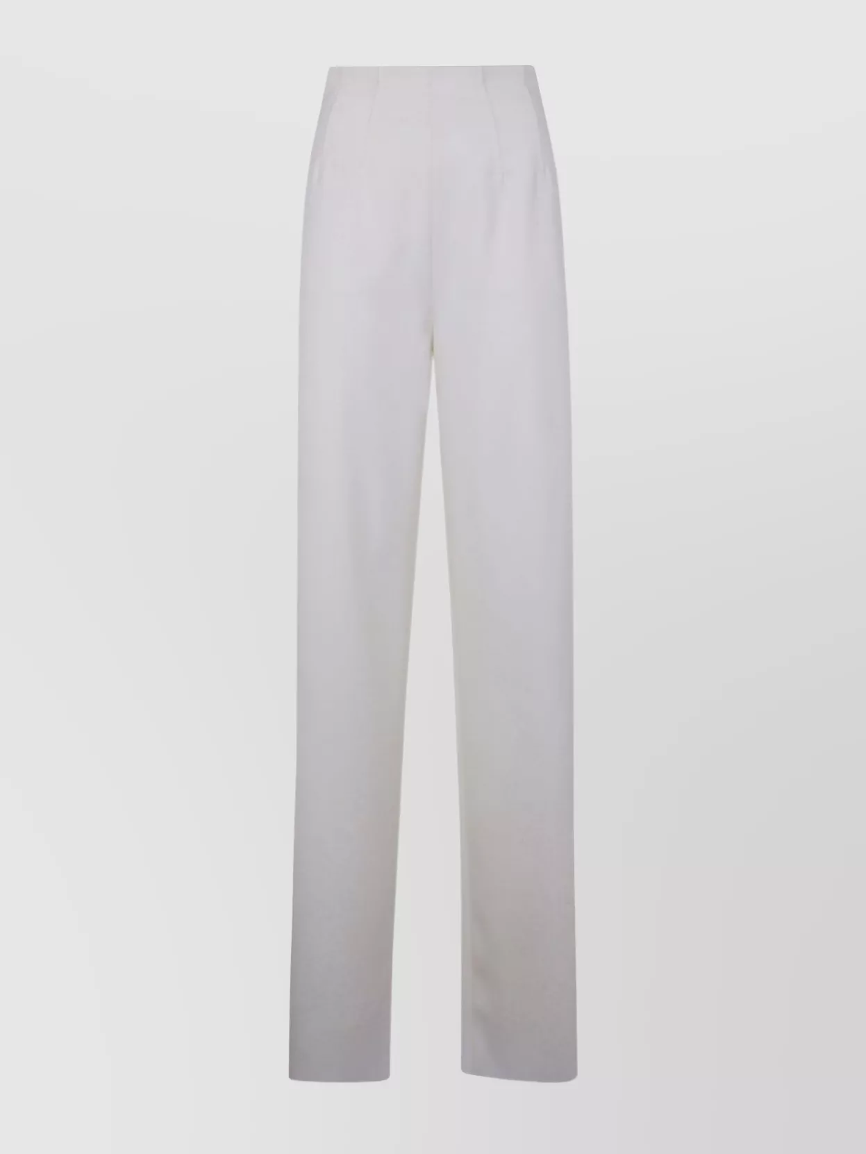 Max Mara High Waist Straight Leg Trousers With Pockets