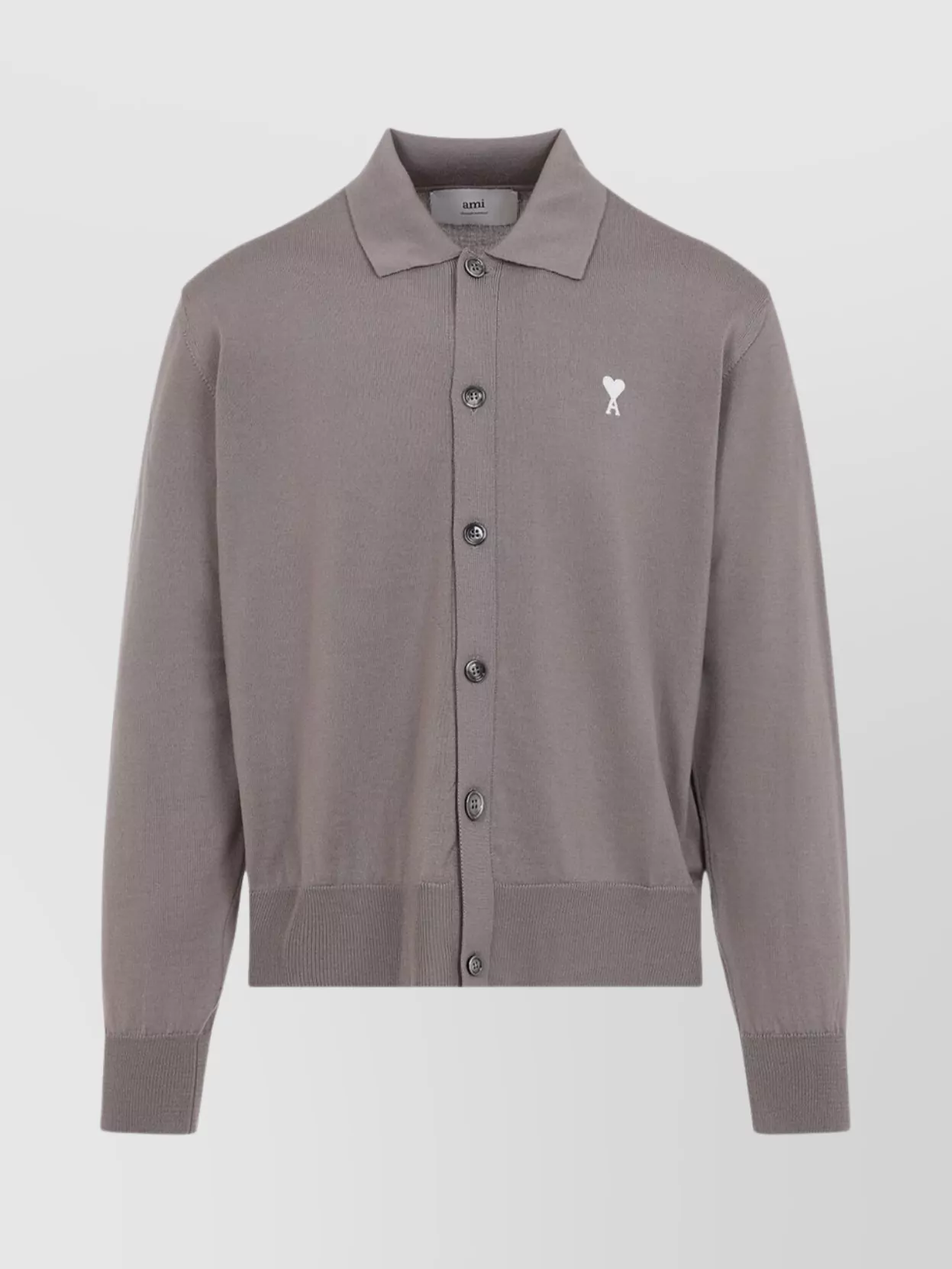 Ami Alexandre Mattiussi Collared Cardigan Dropped Shoulders