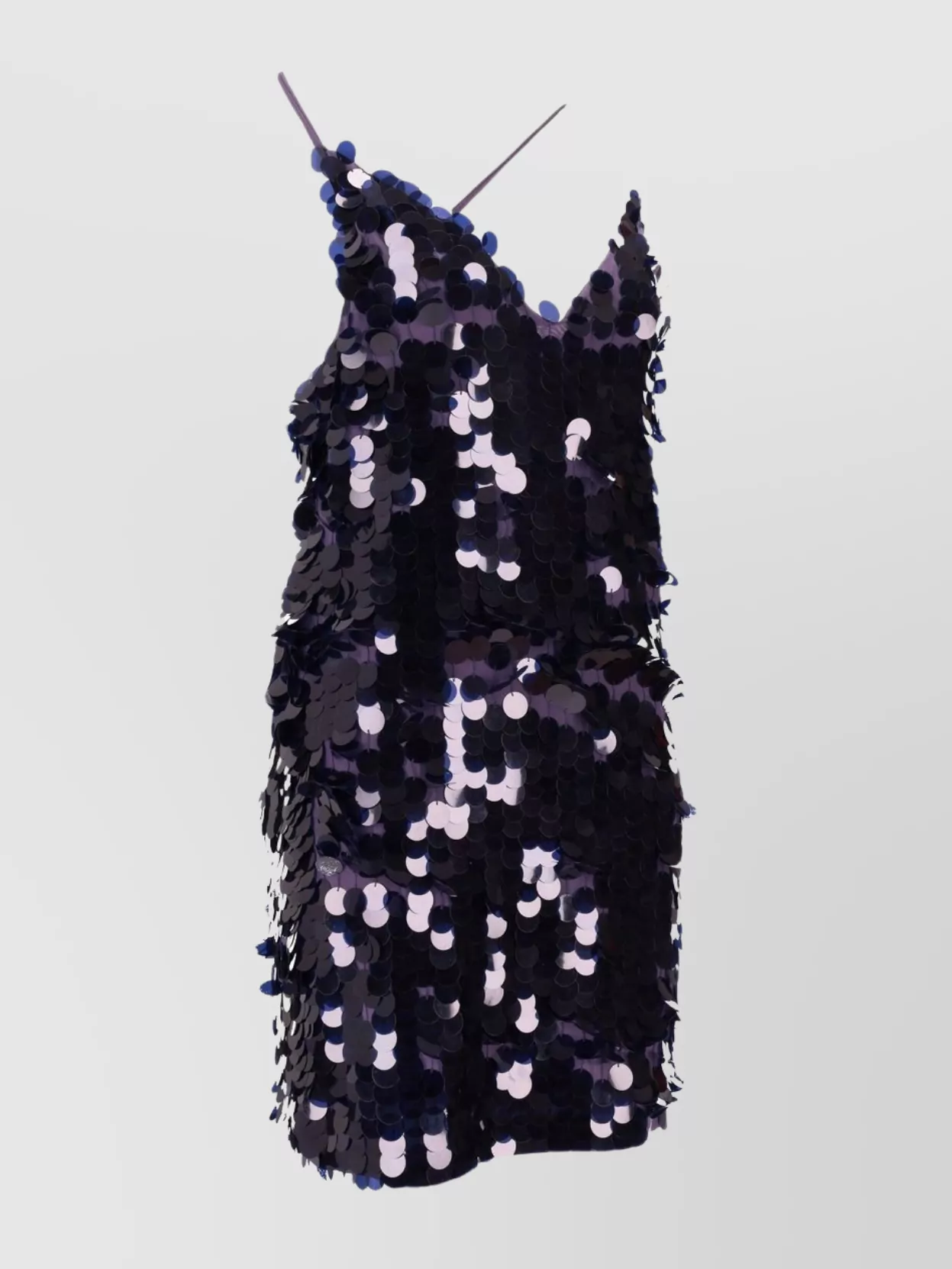 Parosh Mini Sequin Dress Spaghetti Straps