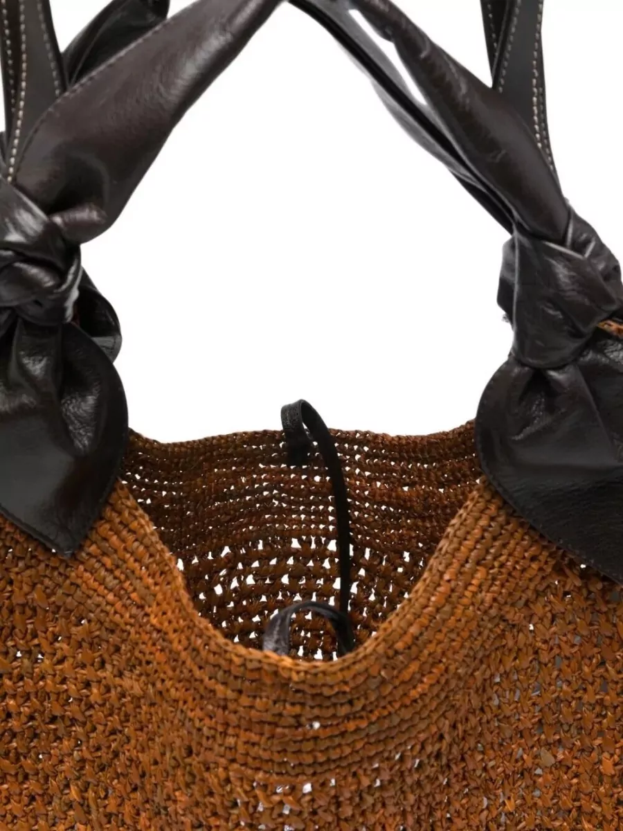 Hereu Fonol Raffia Tote Bag Dual Handles