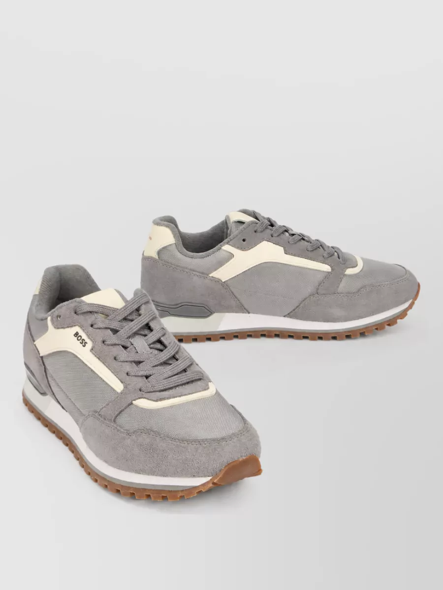 Boss fabric low-top sneakers