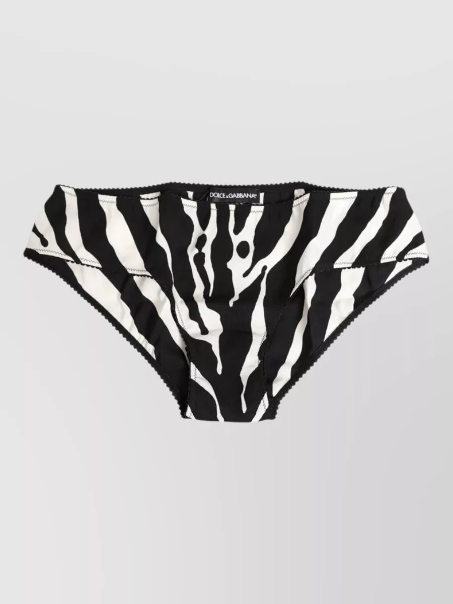 Dolce&Gabbana silk zebra print briefs