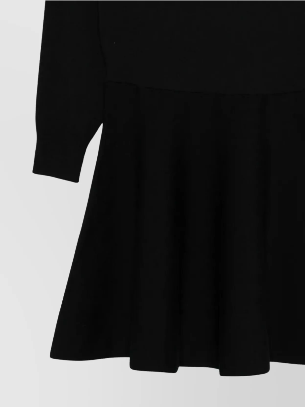 Roberto Collina Long Sleeve Flared Wool Dress