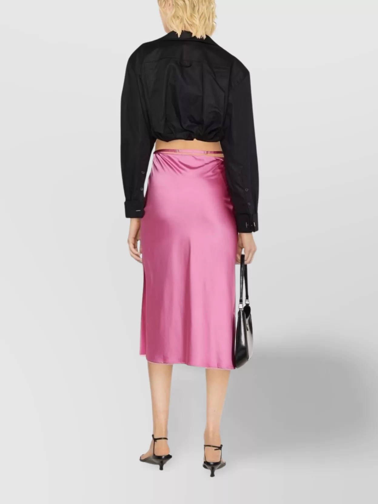 Jacquemus Logo-plaque Strap-detail Skirt