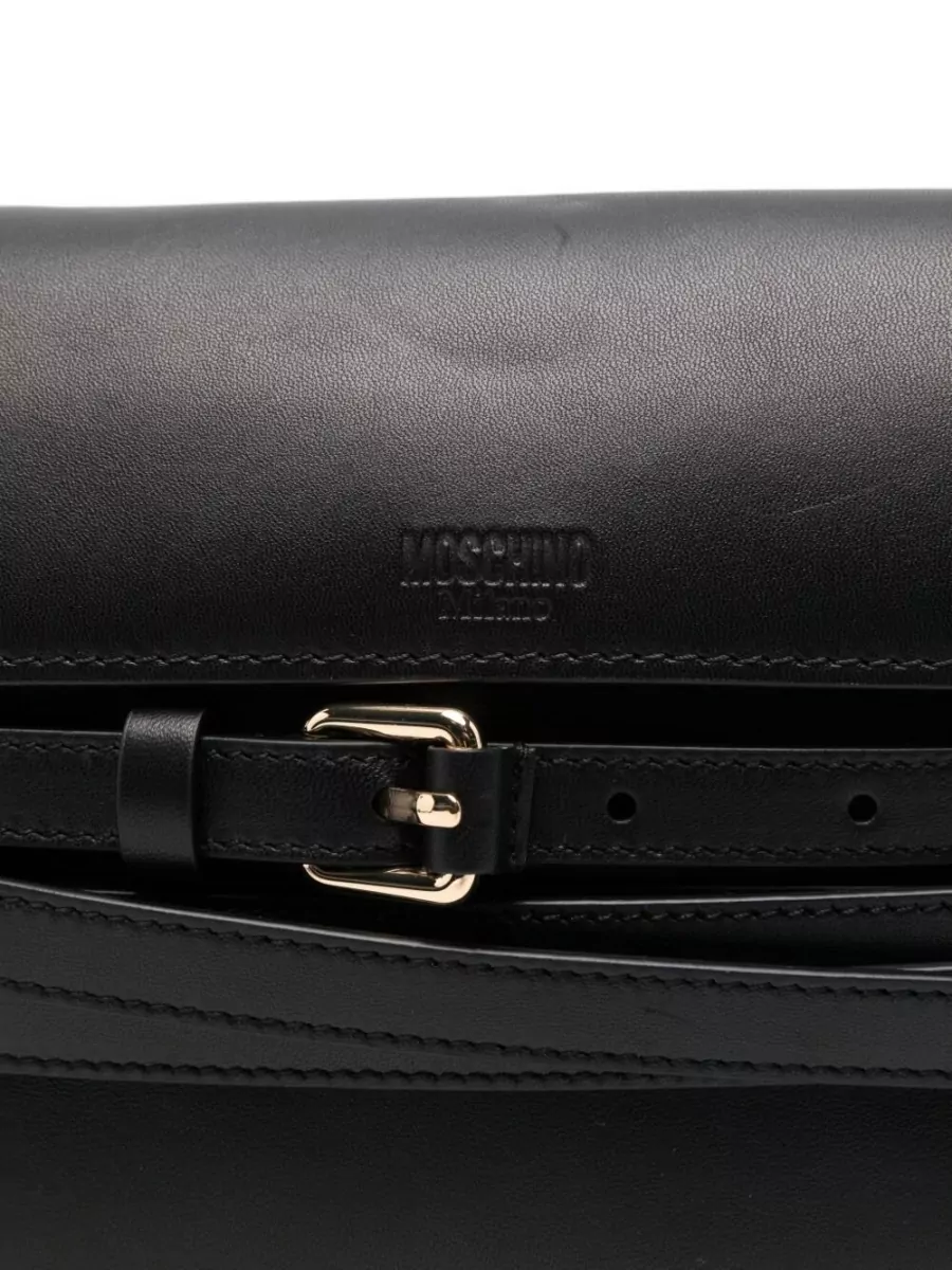 Moschino Leather Clutch Bag