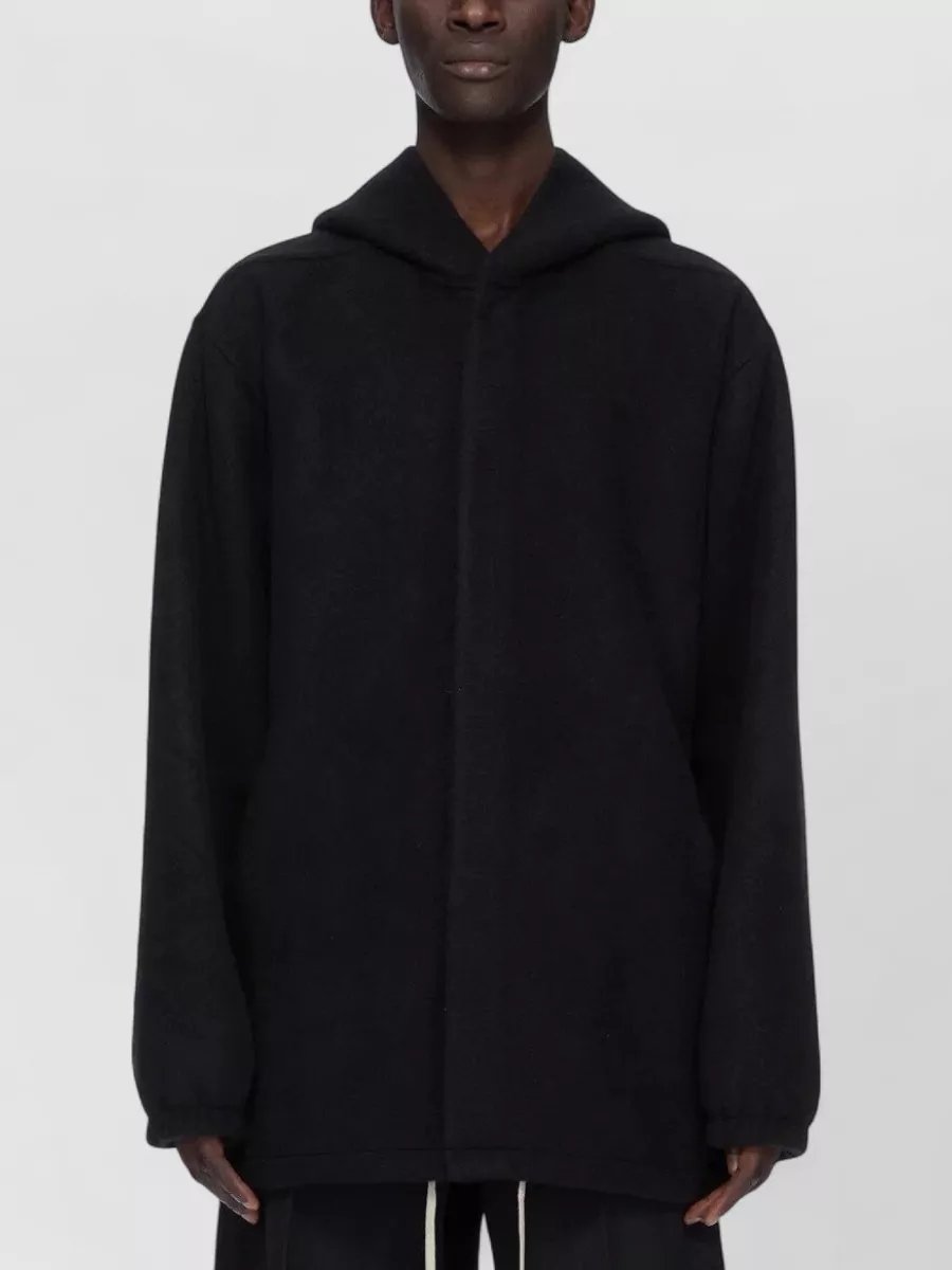 Rick Owens cashmere hooded padded coat