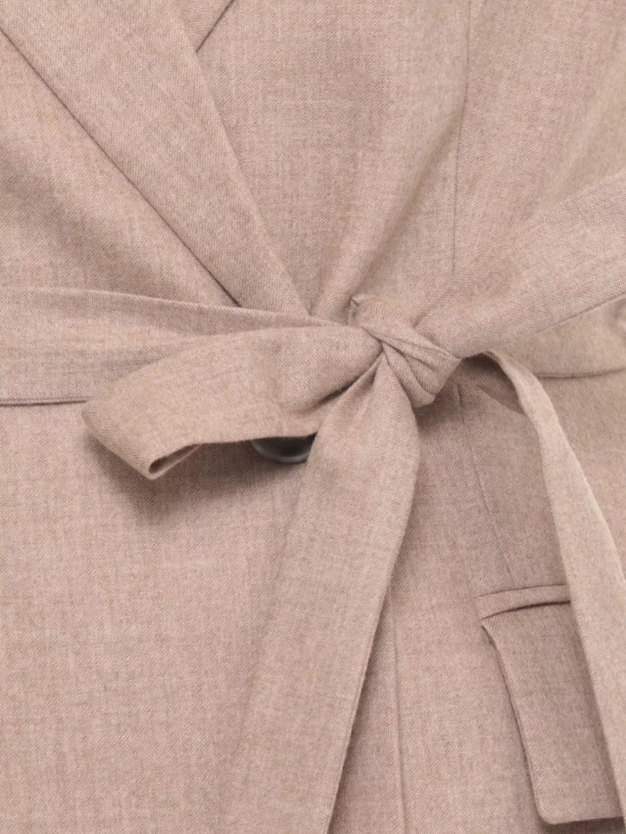 Peserico Wool Blazer With Notched Lapels And Belt