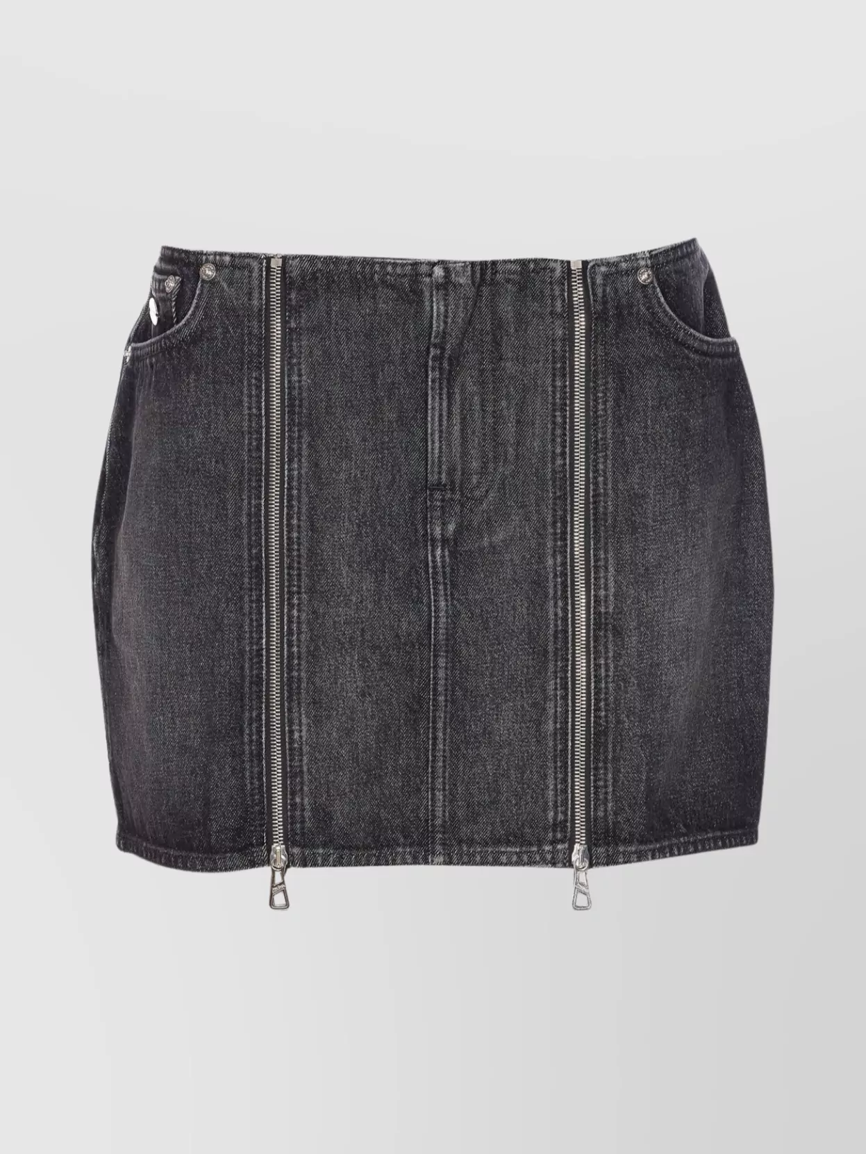 Jean Paul Gaultier Mini Skirt With Pockets And Belt Loops In Black