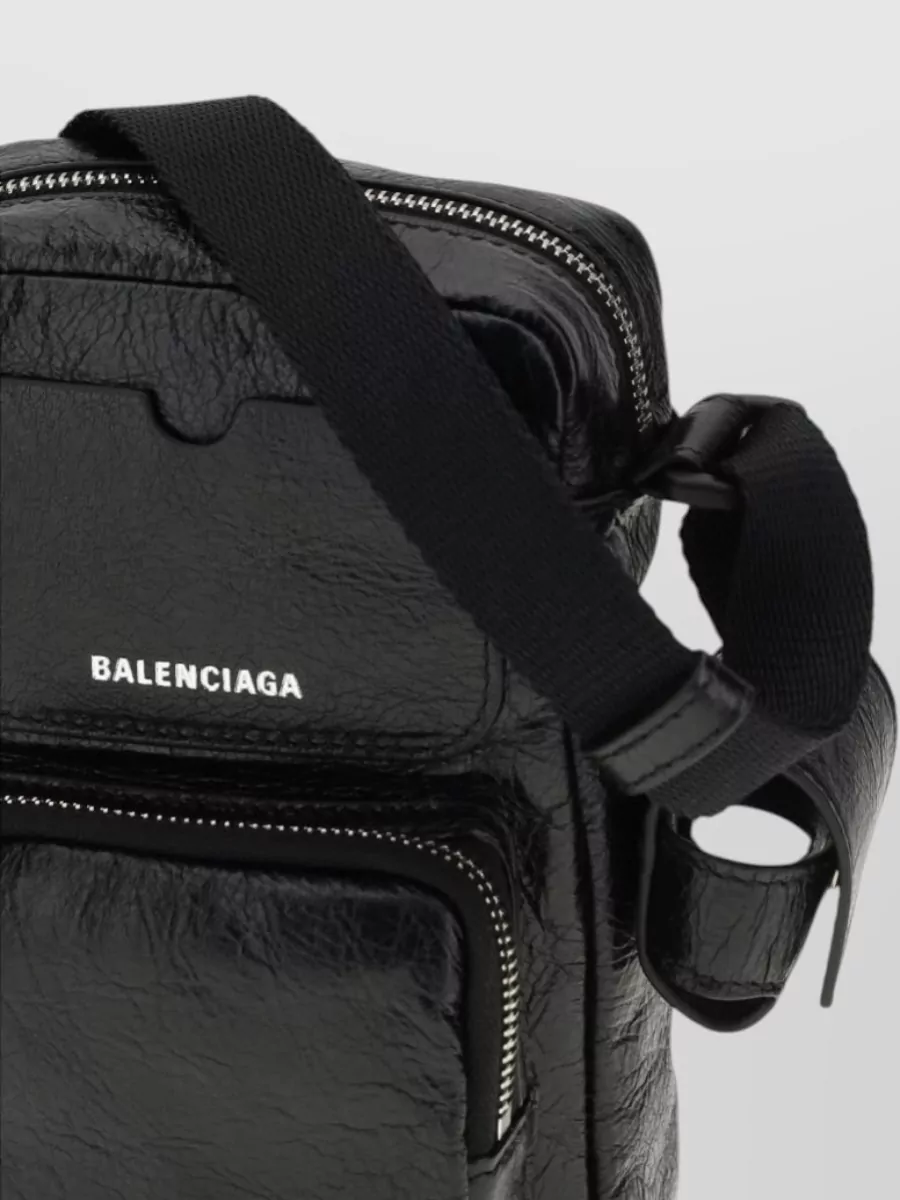 Balenciaga Leather Superbusy Vertical Crossbody Bag