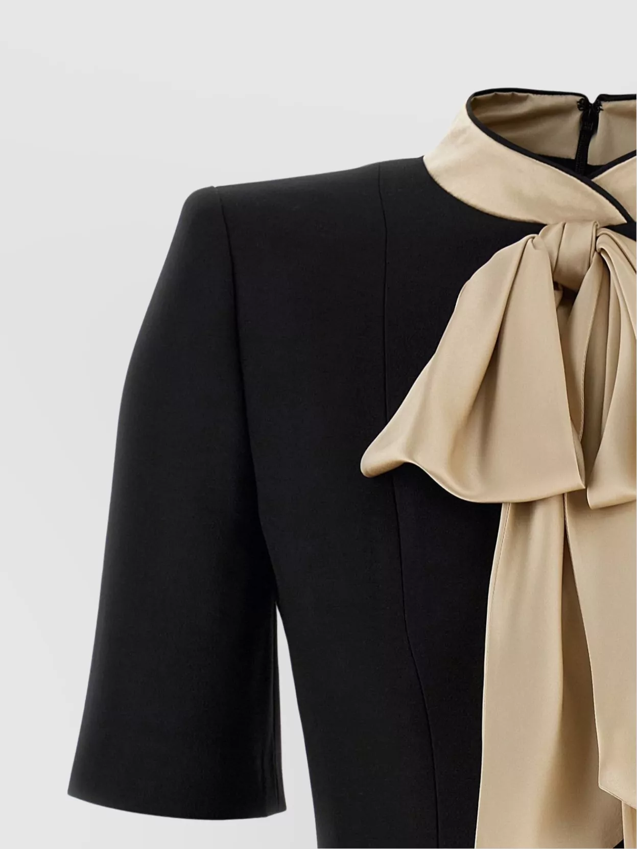 Valentino Garavani Wool And Silk Dress Dresses Black In Black