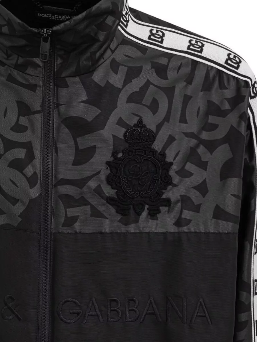 Dolce&Gabbana Logo Embroidered Track Jacket