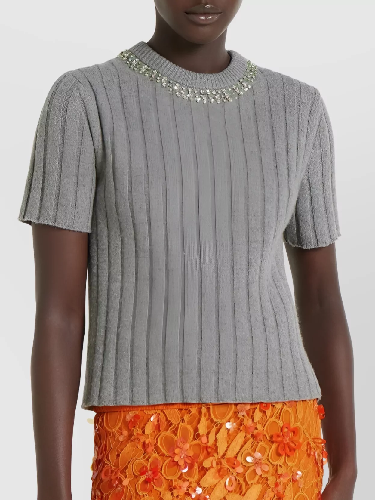 Gucci Soft Cashmere And Wool Ribbed Top