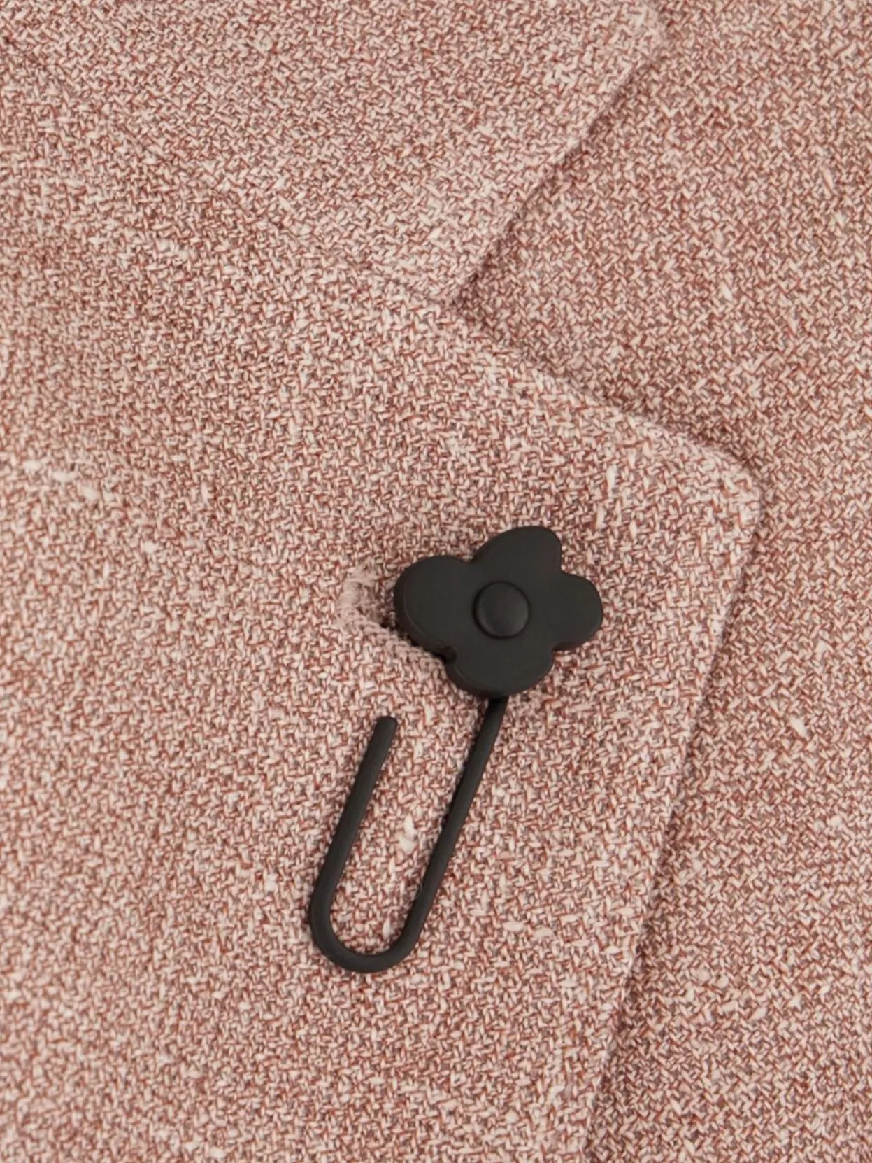 Lardini Linen Blend Blazer With Decorative Pin