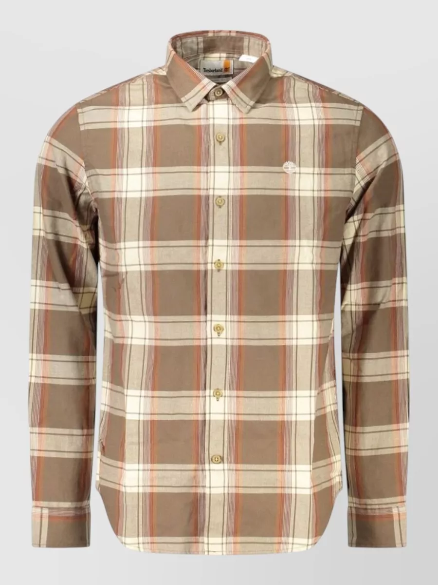 Timberland cotton checked long-sleeve shirt