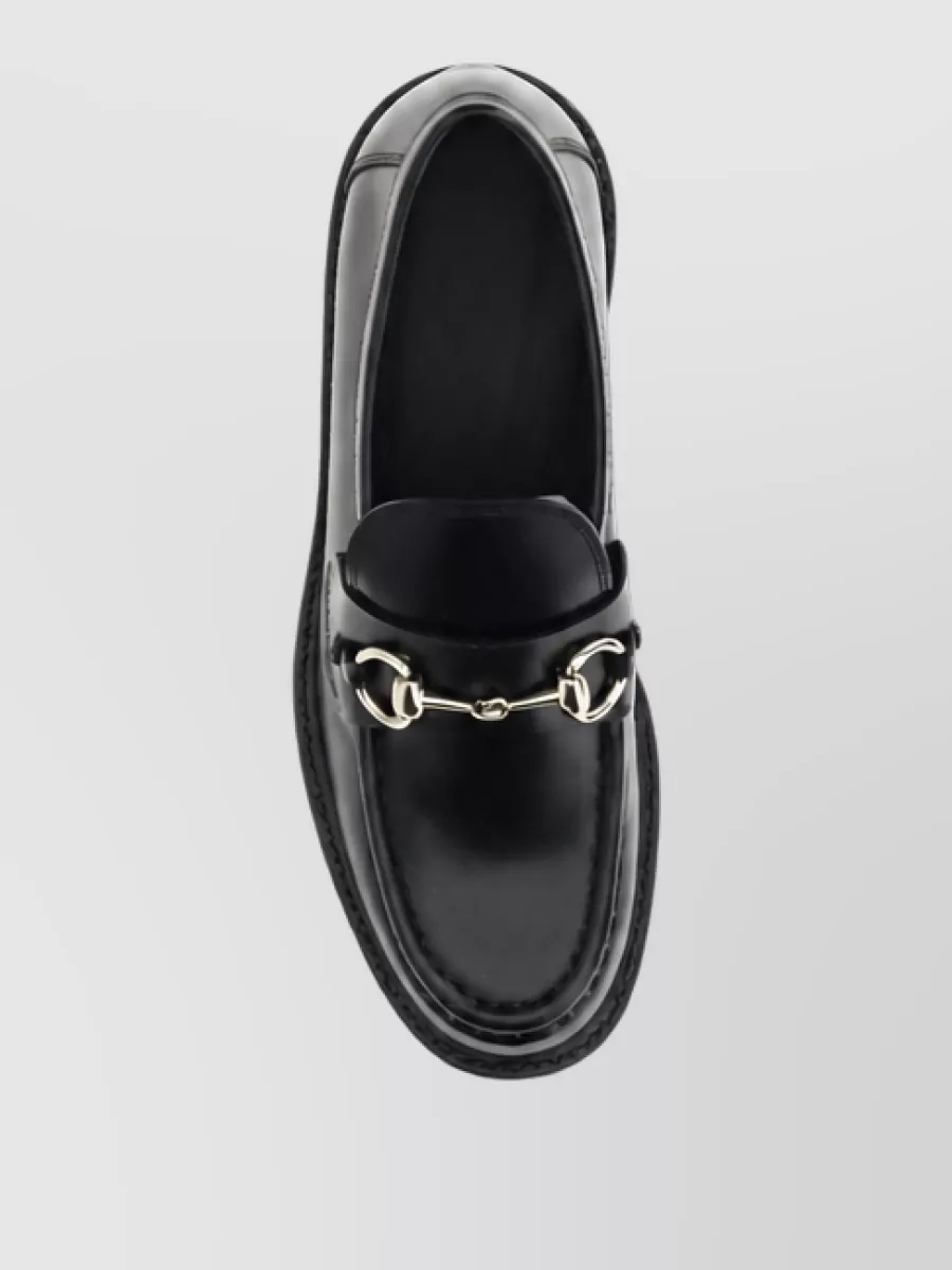 Gucci Leather Slip-On Loafers