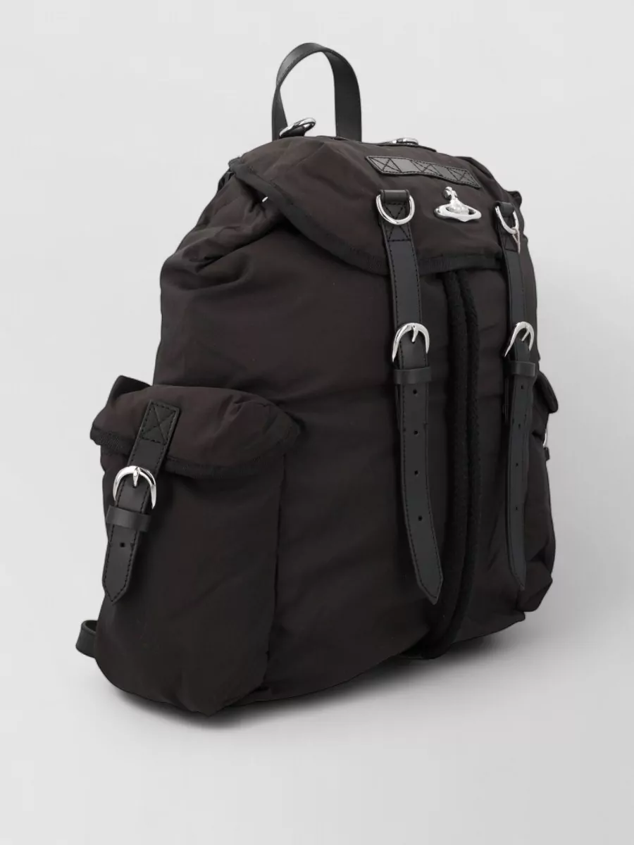 Vivienne Westwood Backpack Buckle Straps Flap Top Handle