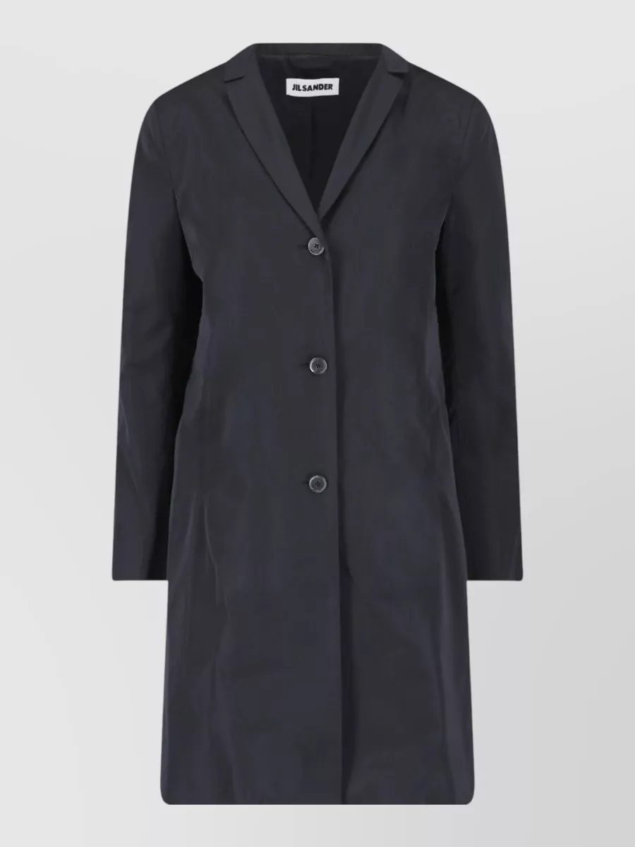 Jil Sander Silk single breasted coat