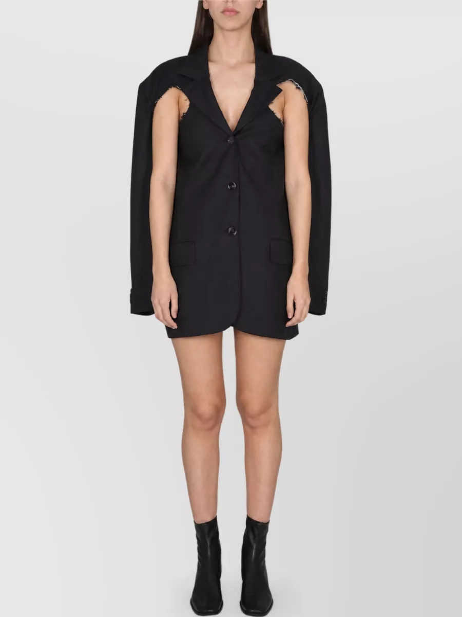 Acne Studios wool deconstructed suit jacket