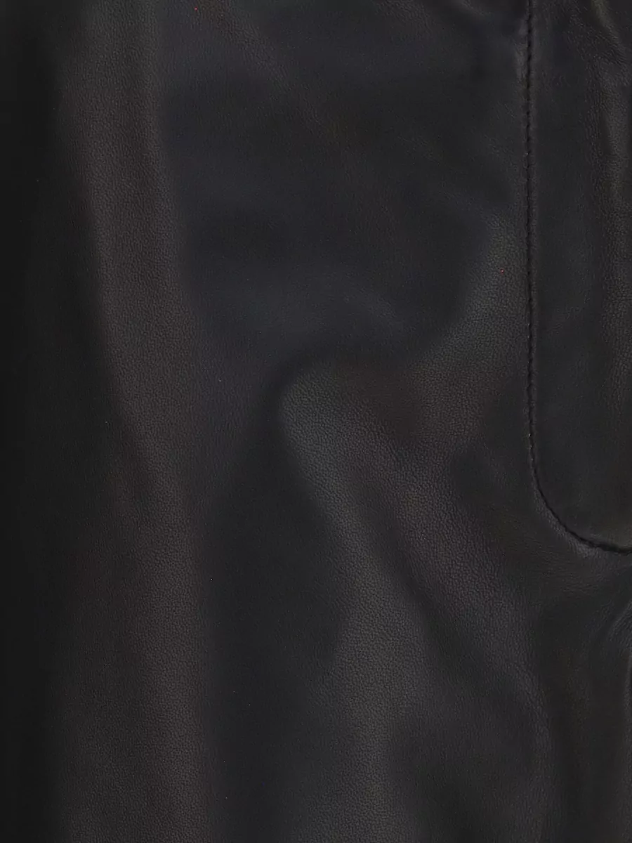 Totême Leather High-Rise Trousers
