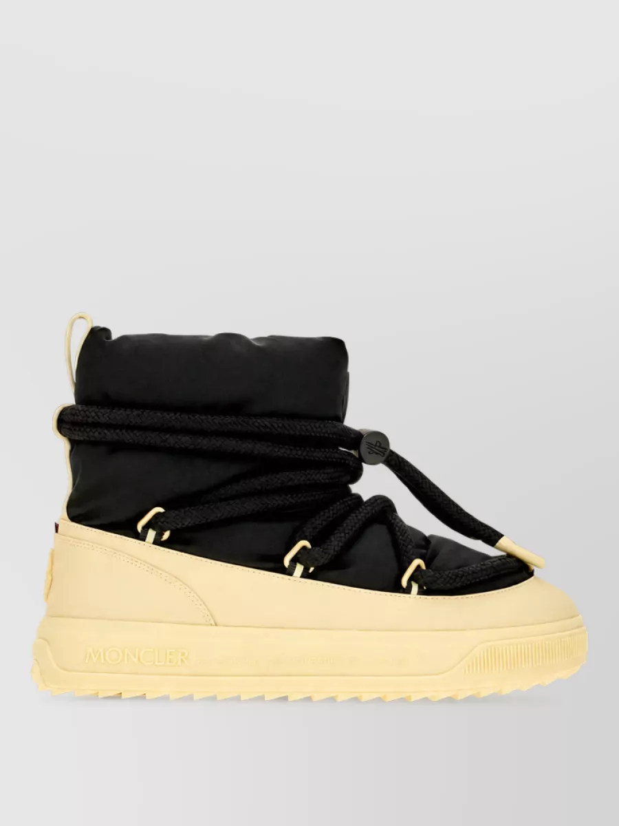 Moncler Stretch Nylon Hi-Top Sneakers