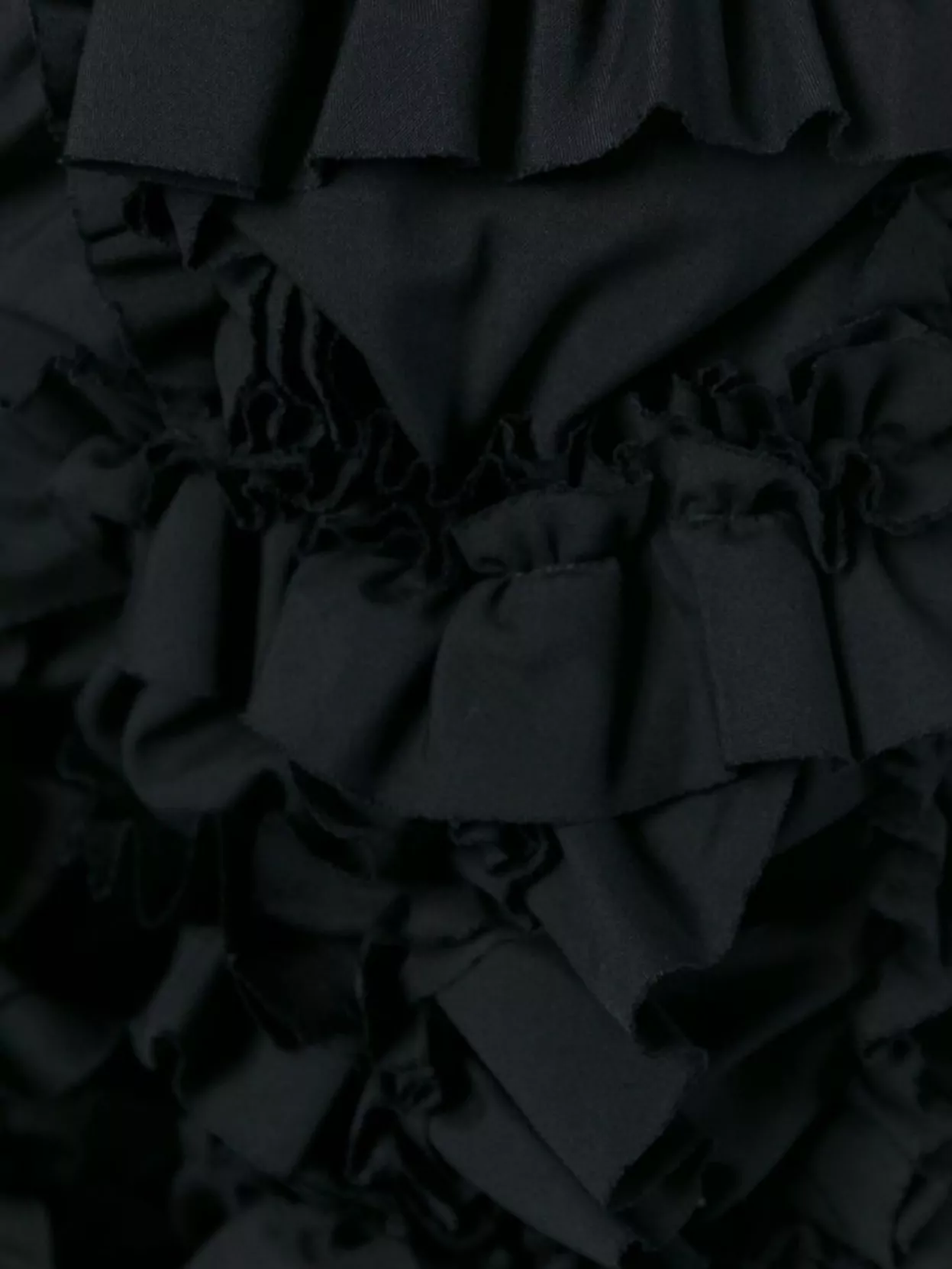 Comme Des Garçons Knee Length Ruffled Design Shorts