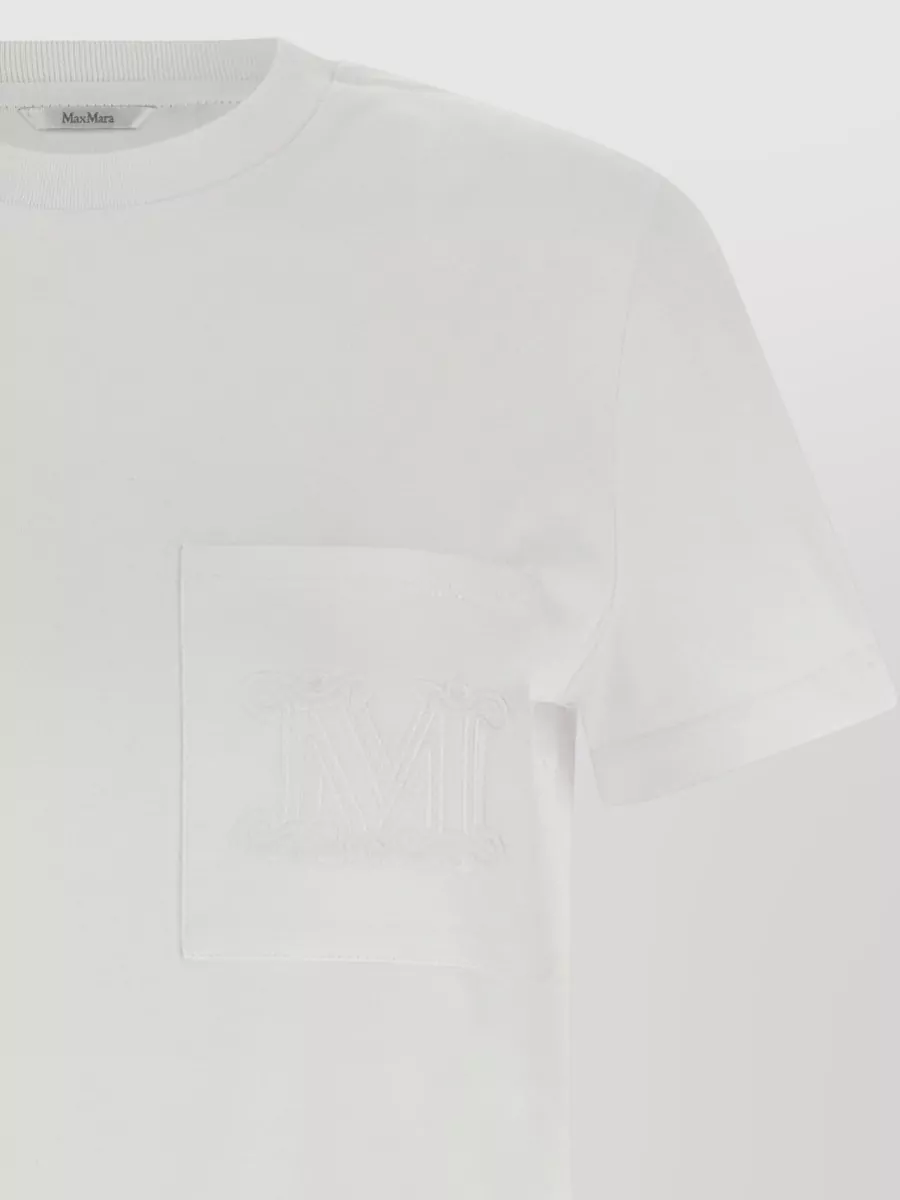 Max Mara Cotton Monogram-Print Papaia T-Shirt