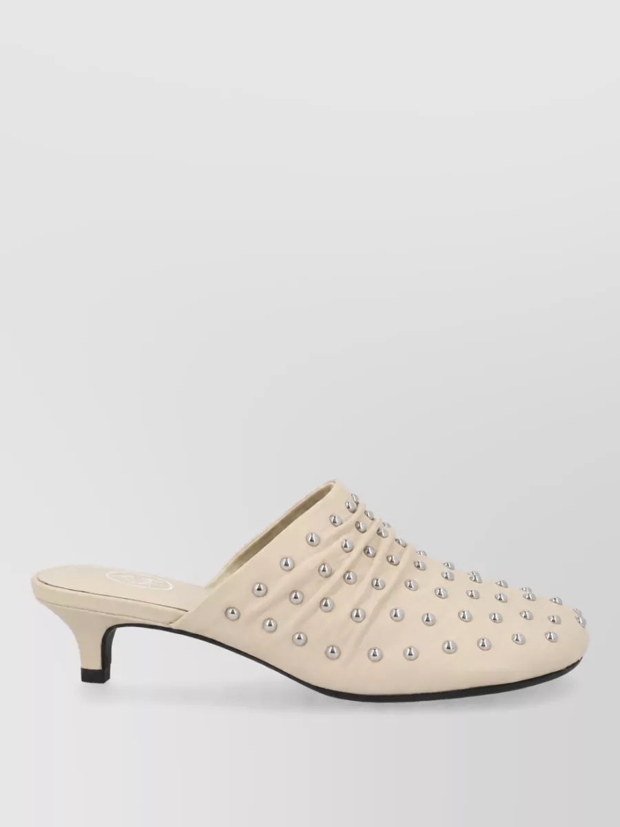 Ash Leather Mules