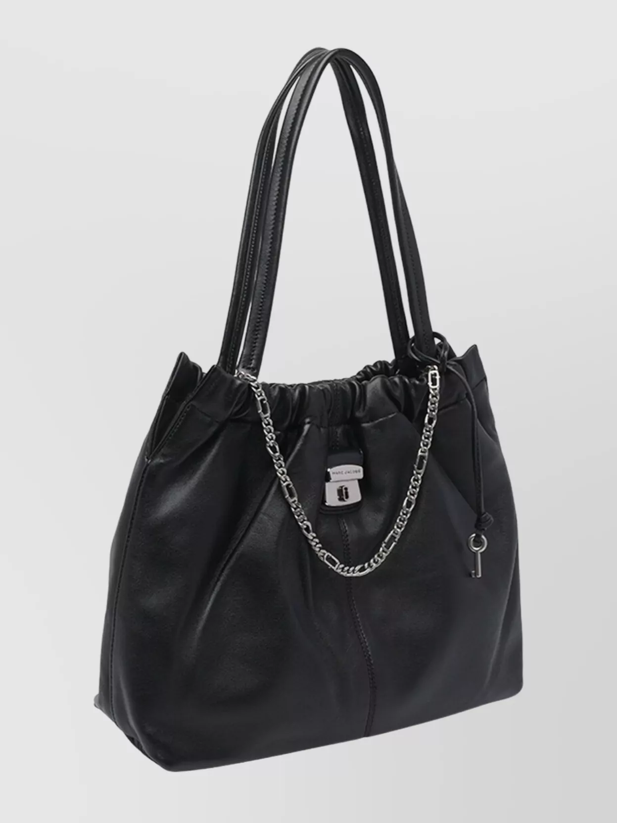 Marc Jacobs Leather Shoulder Bag With Chain And Straps