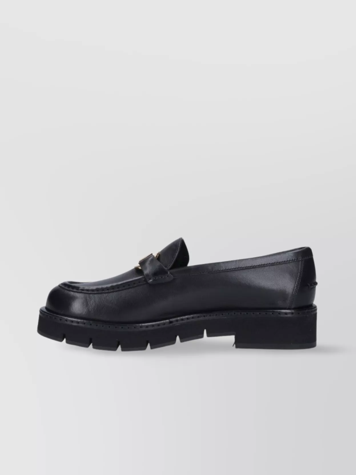 Ferragamo Chunky Sole Loafers Round Toe