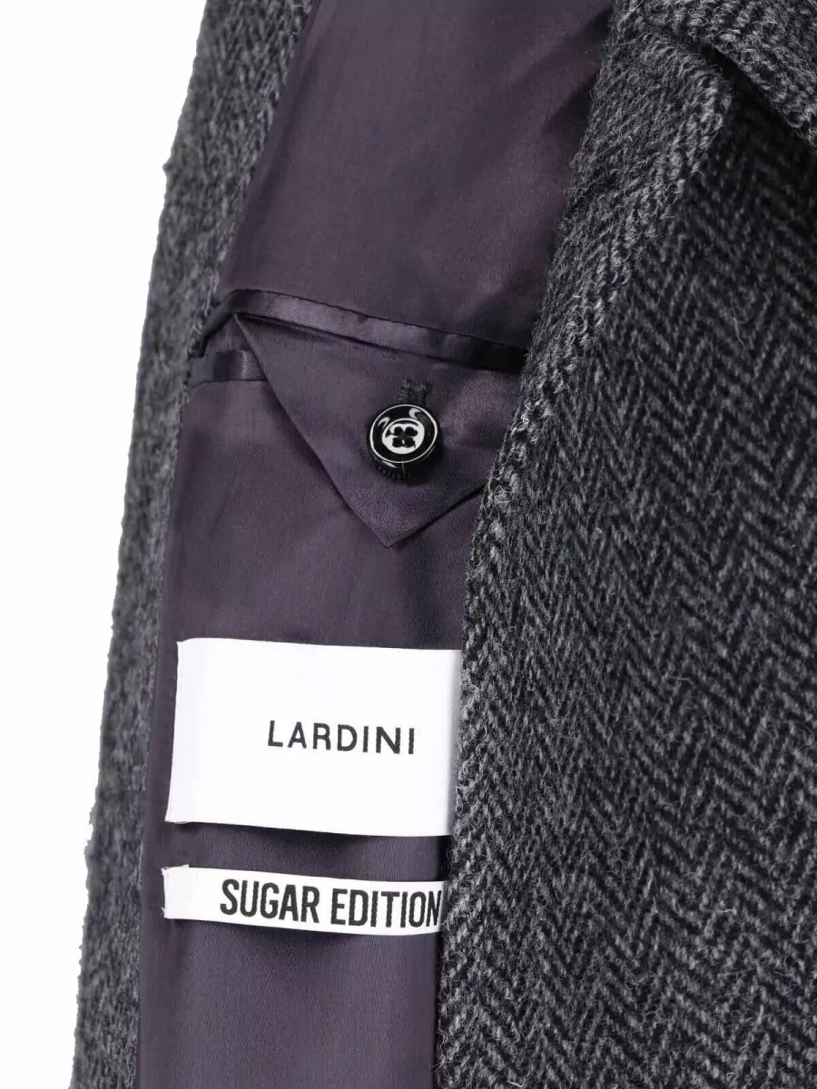Lardini Wool Single Breasted Coat