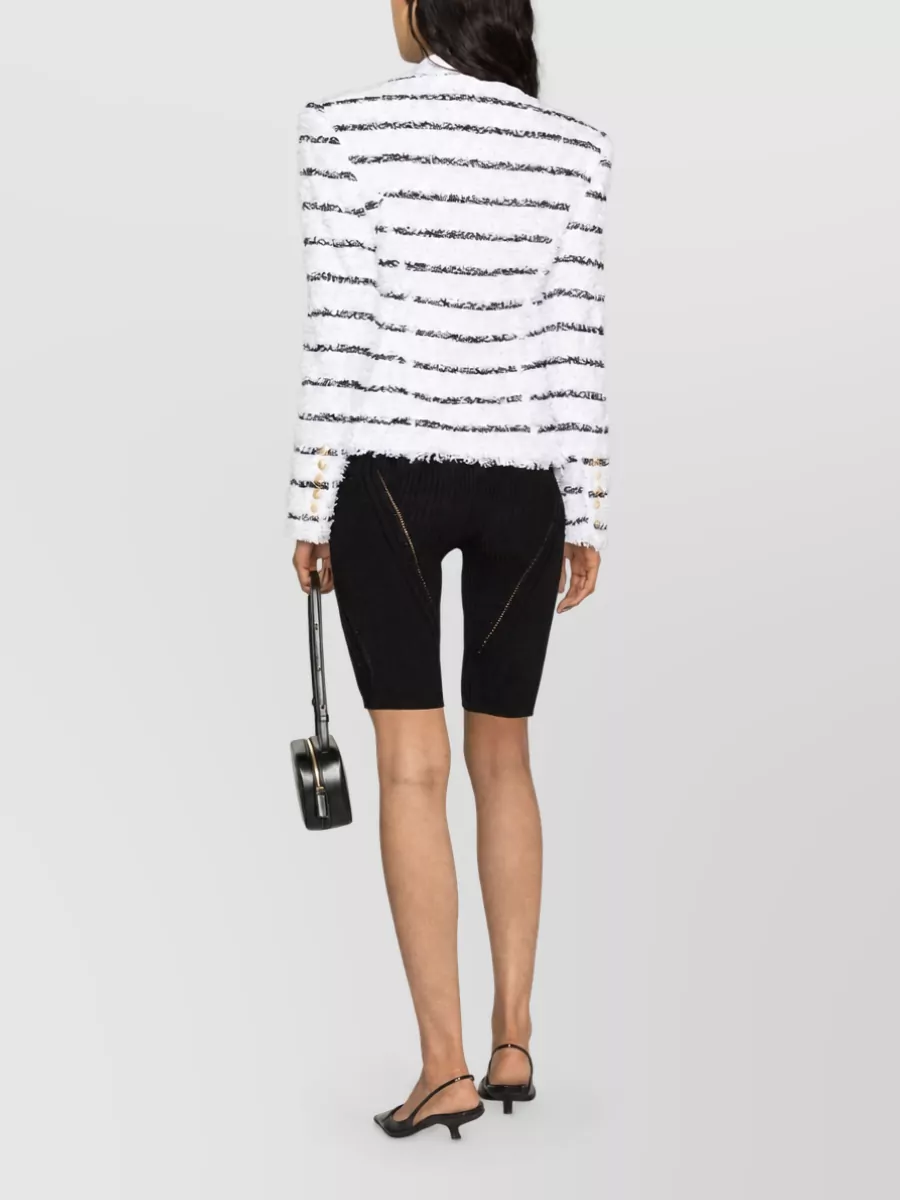 Balmain Striped Tweed Jacket