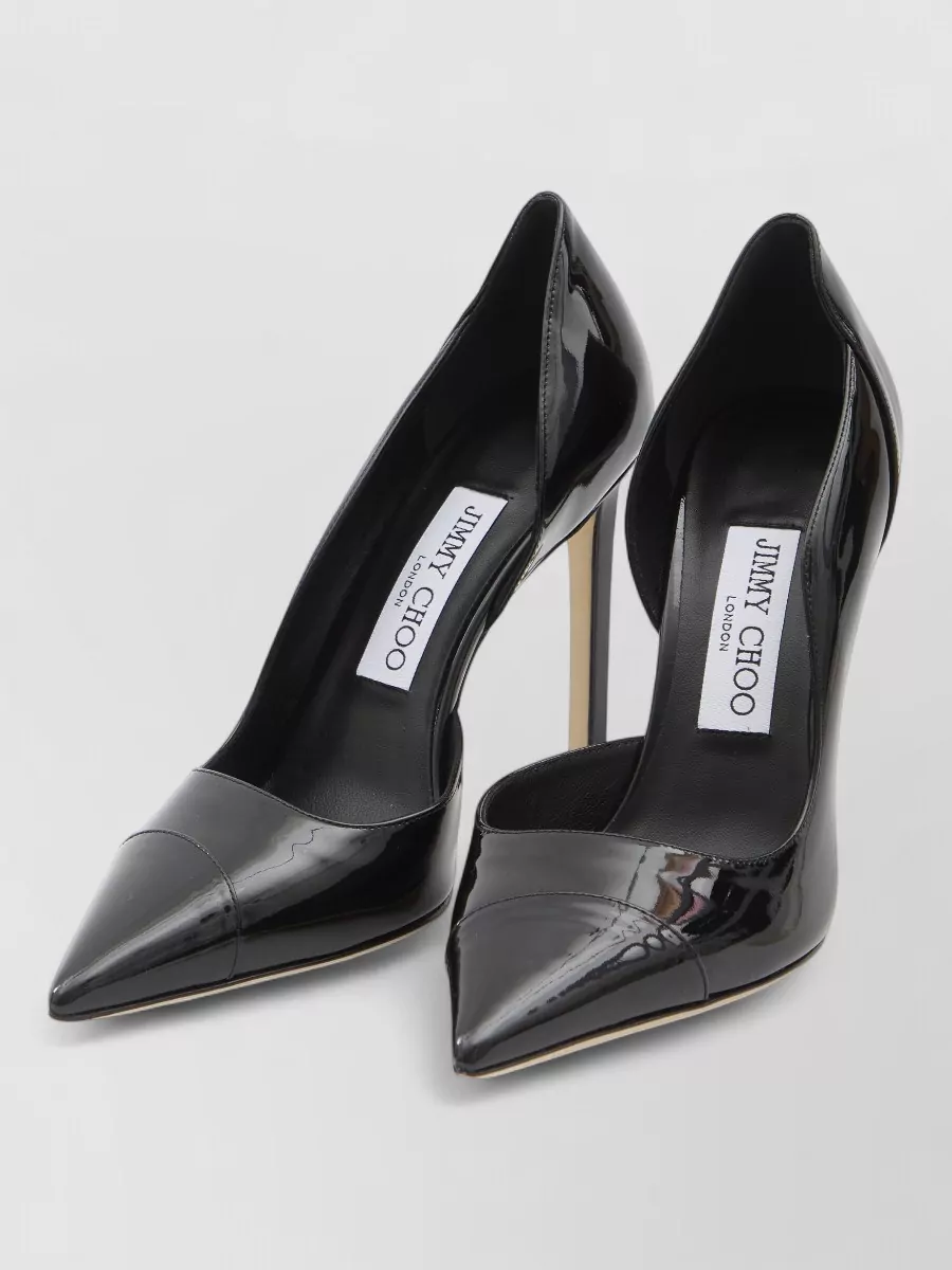 Jimmy Choo Brigitte Patent Leather Strap Stiletto Pumps