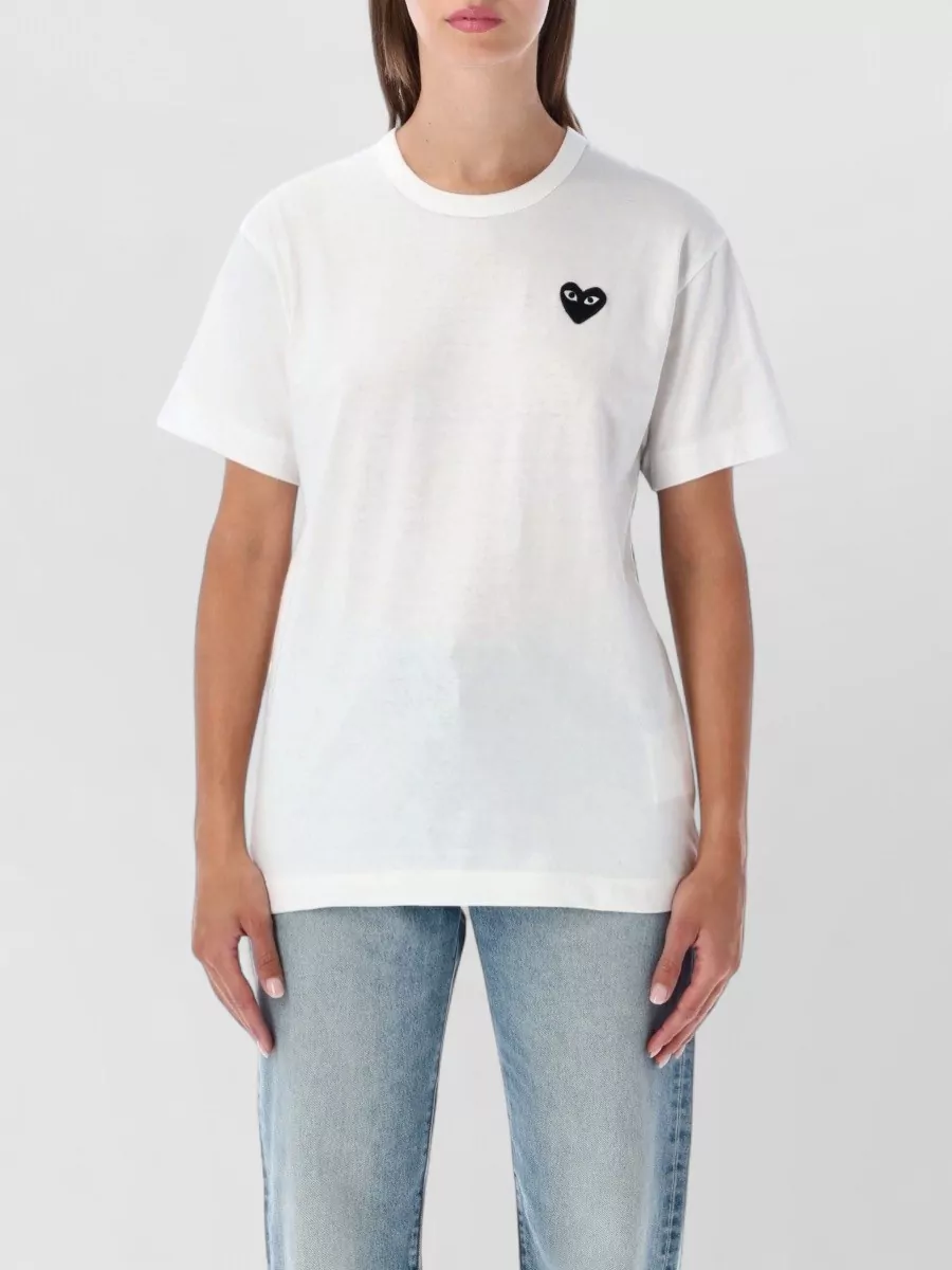 Comme des Garçons Play cotton logo print short sleeve t-shirt