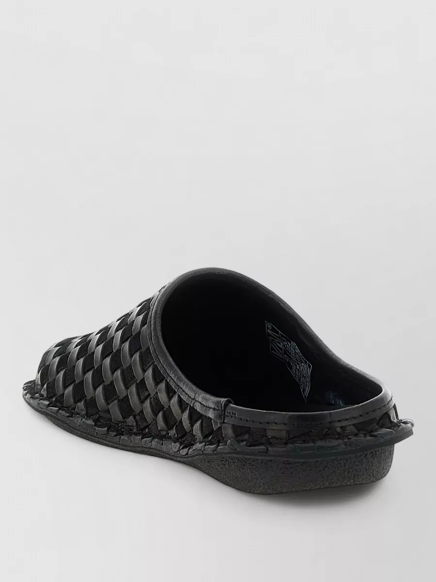 Comme Des Garçons Leather Slip-On Sabots