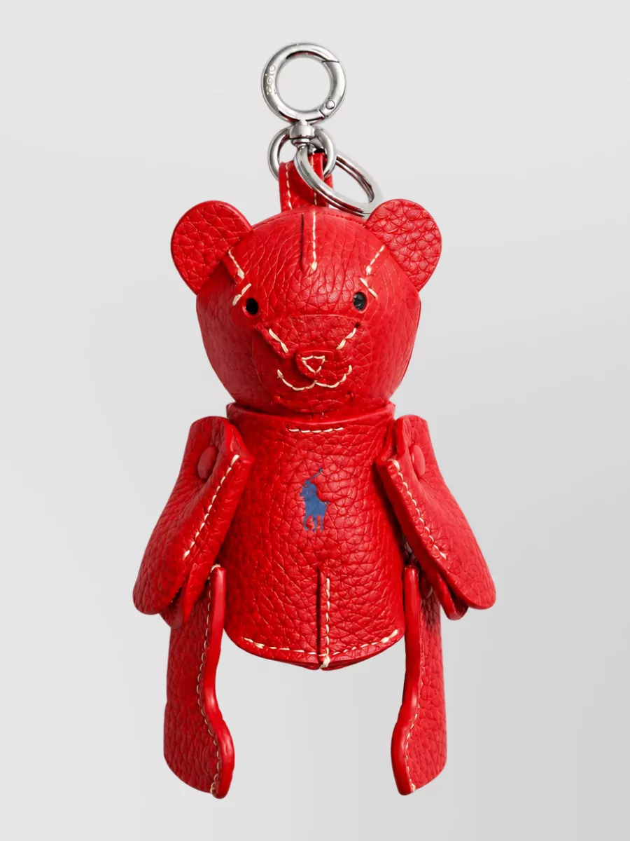 Ralph Lauren leather bear keyring