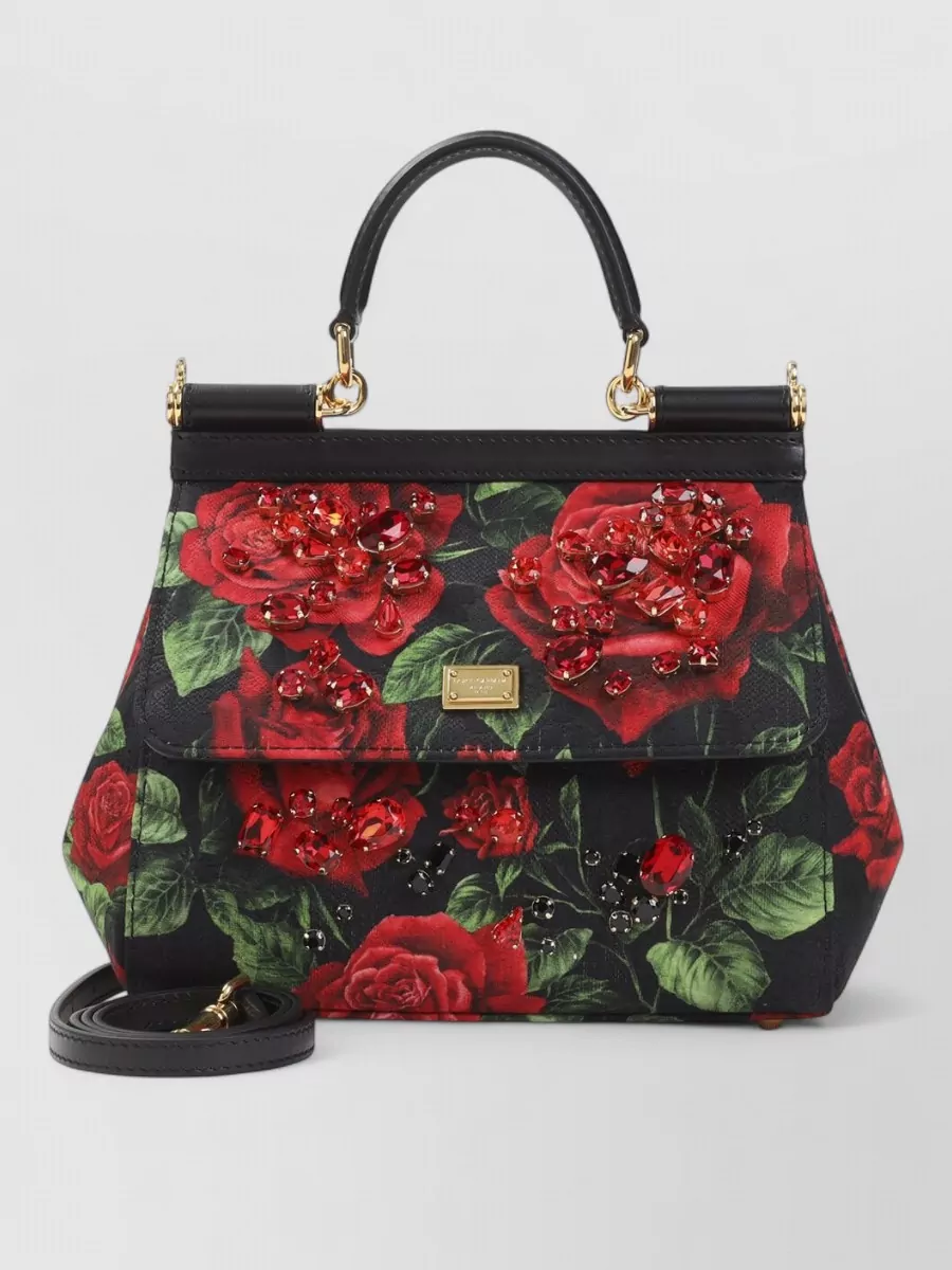 Dolce&Gabbana Sicily Small Canvas Clutch Bag