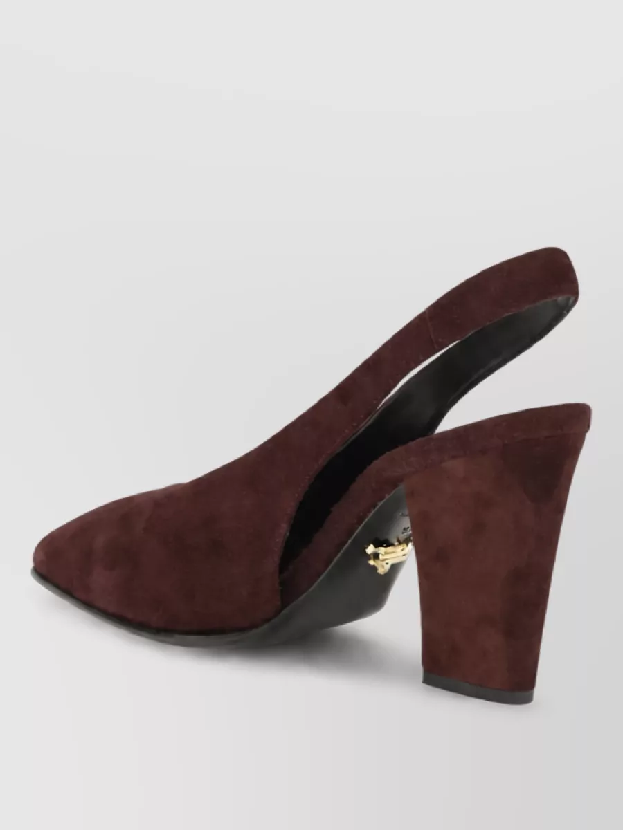 Prada Suede Slingback Pumps