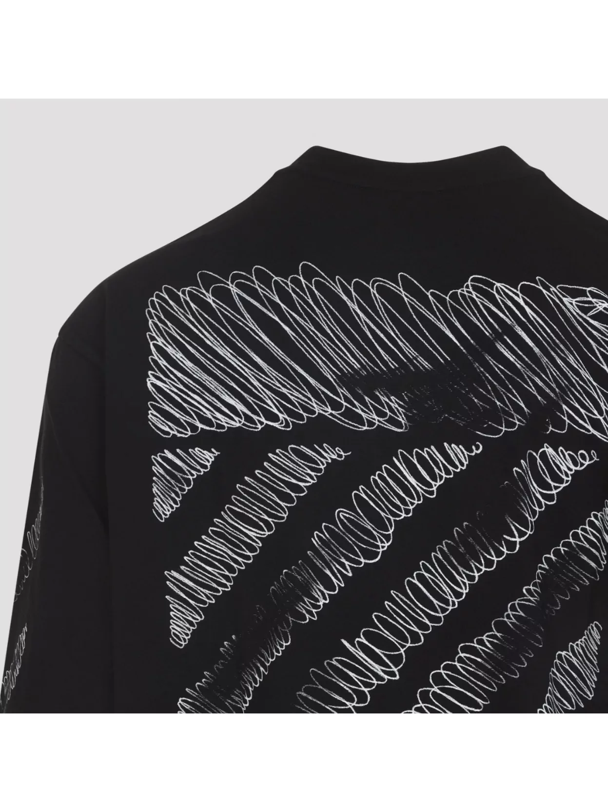 Off-White Long Sleeve Graphic Print Skate T-Shirt
